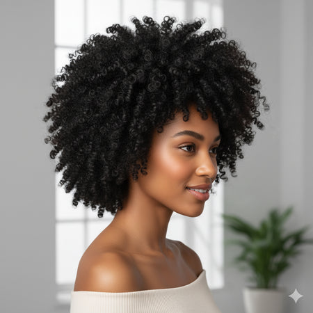 Woman with very curly hair - Hair Care Canada