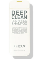 Shampoo bottle labeled 'Deep Clean Clarifying Shampoo' by Eleven Australia on a white background - hair Care Canad