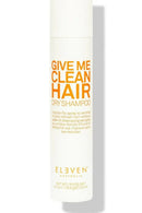 Dry shampoo bottle labeled 'Give Me Clean Hair' by Eleven Australia on a white background - Hair Care Canada