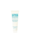 Shampoo bottle labeled 'Hydrate My Hair Moisture Shampoo' by 'Eleven Australia' on a white background - hair Care Canada