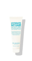 Shampoo bottle labeled 'Hydrate My Hair Moisture Shampoo' by 'Eleven Australia' on a white background - hair Care Canada