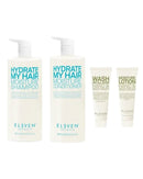 Eleven Australia Hydrate My Hair  shampoo and conditioner bottles on white background - Hair Care Canada
