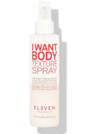 Body texture spray bottle labeled 'I Want Body Texture Spray' by Eleven Australia on a white background - Hair Care Canada