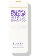 Shampoo bottle labeled 'Keep My Colour Blonde Shampoo' by Eleven Australia on a white background - Hair Care Canada