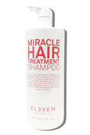 Bottle of Eleven Australia Miracle Hair Treatment Shampoo on a white background - Hair Care Canada
