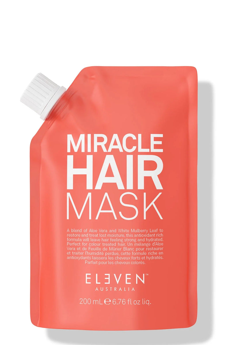 Red package of Miracle Hair Mask by Eleven on a white background - Hair Care Canada