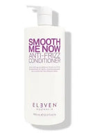 White bottle of 'Smooth Me Now Anti-Frizz Conditioner' by Eleven Australia on a white background - hair Care Canada