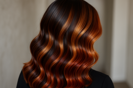 Hair with hair color