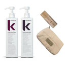 Kevin Murphy Young Again Wash & Rinse Litre Duo – Restorative professional hair care | Hair Care Canada