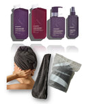 Kevin Murphy hair care products including bottles, a towel, and a mask on a white background - Hair Care Canada